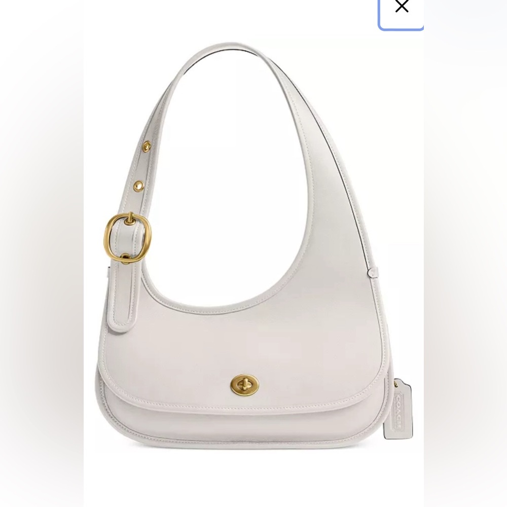NWT Coach Cashin Carry Small Leather Crescent Bag